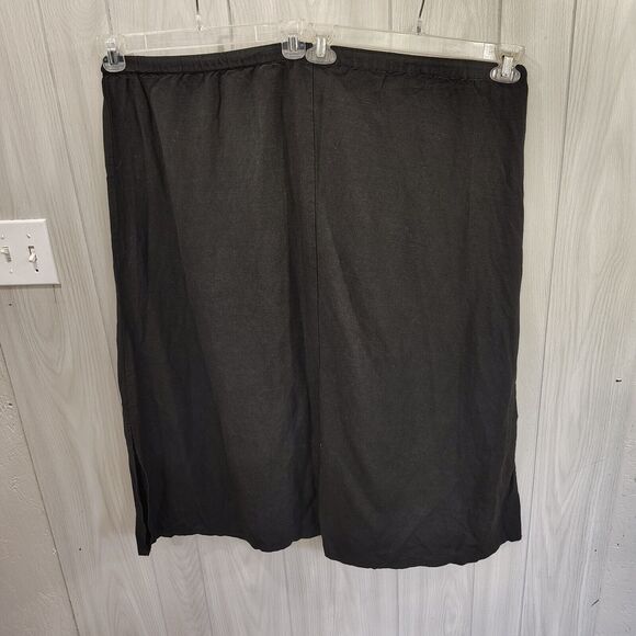 Islander Plus Size Linen Rayon Embroidered Elastic Waist Skirt 2xl Beach Cruise - Picture 4 of 8